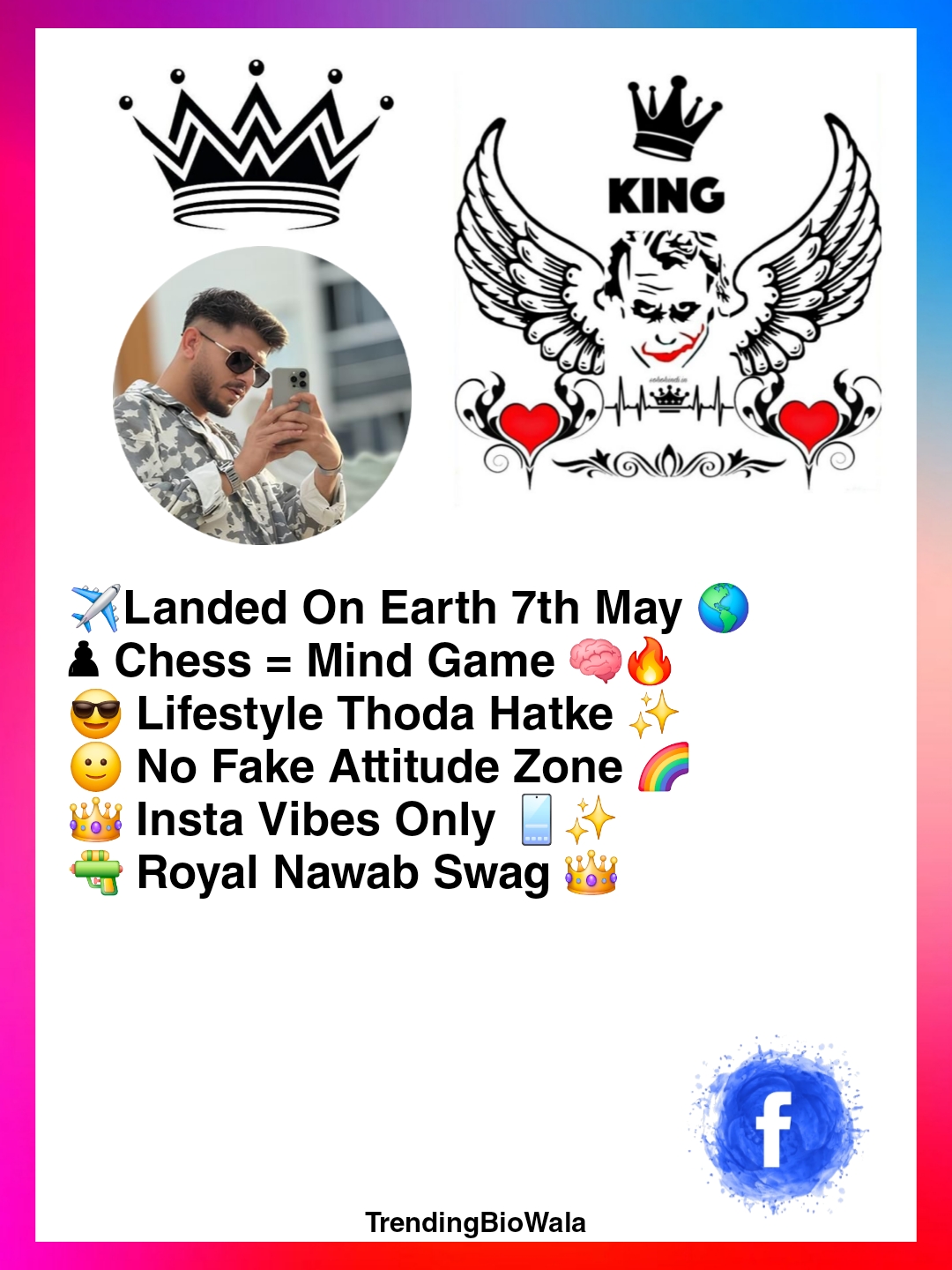 Facebook Bio For Boys Attitude