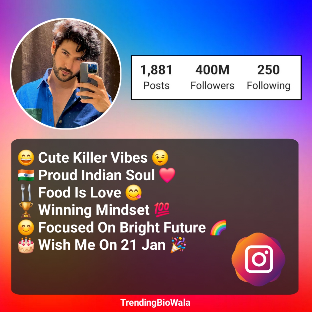 Boys Instagram Bio