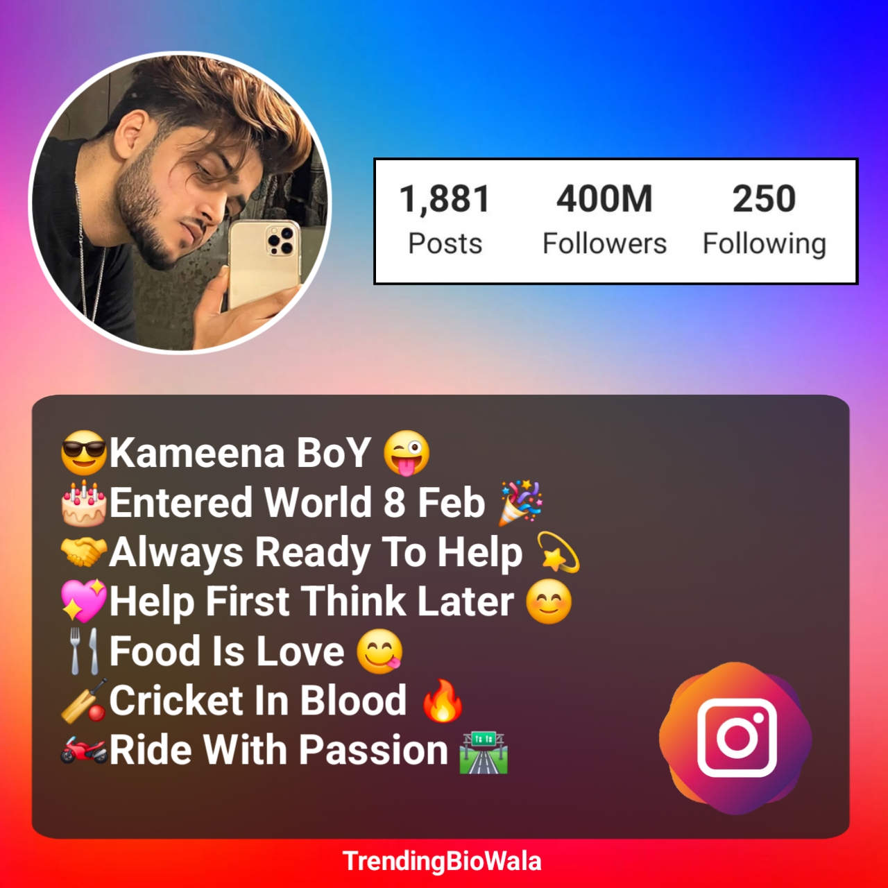 Stylish Bio For Instagram For Boy