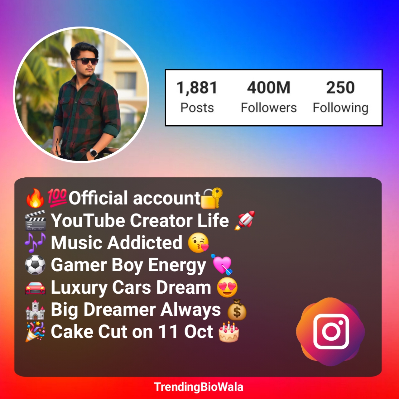 Instagram Bio For Gamers With Emoji