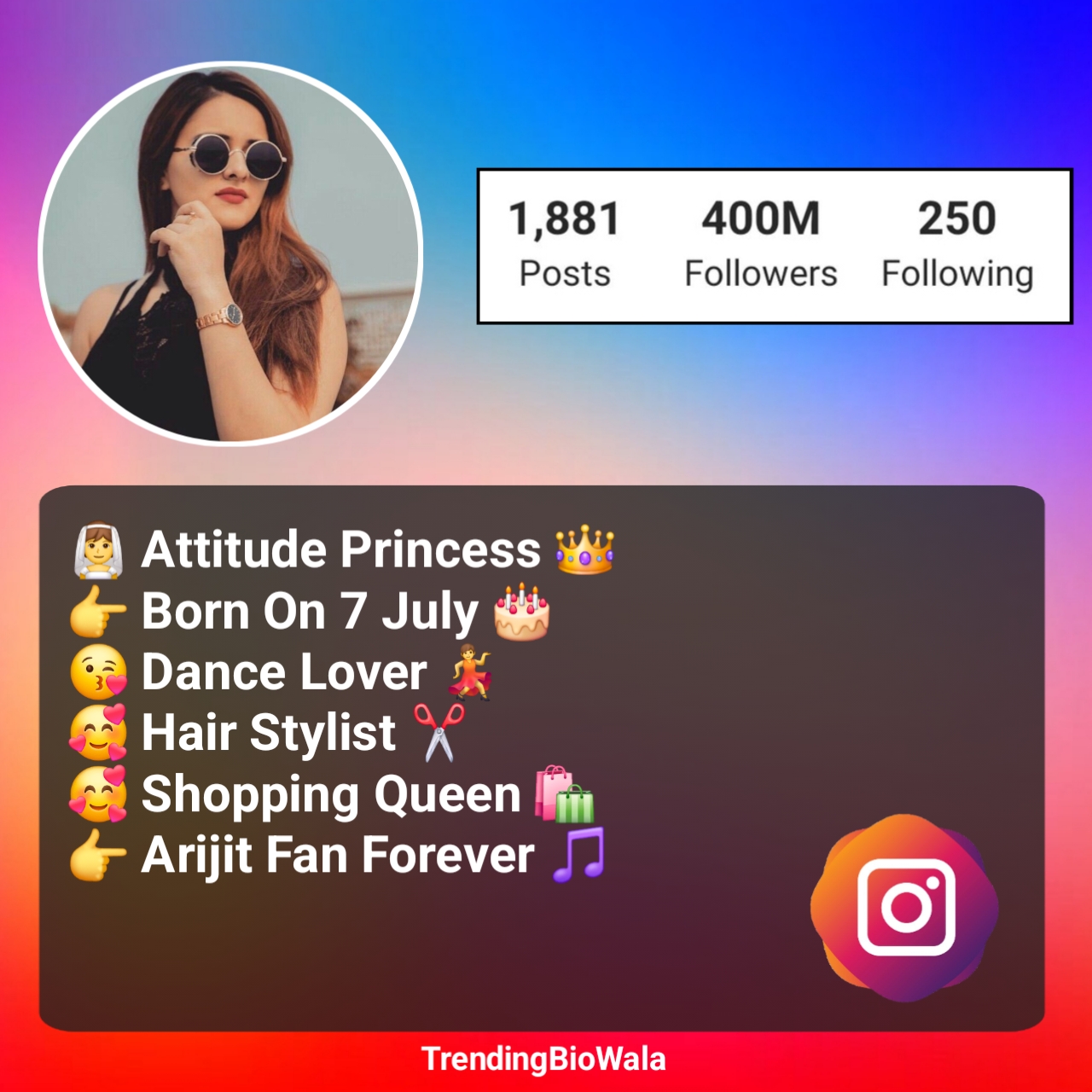 Attitude Bio For Instagram For Girls