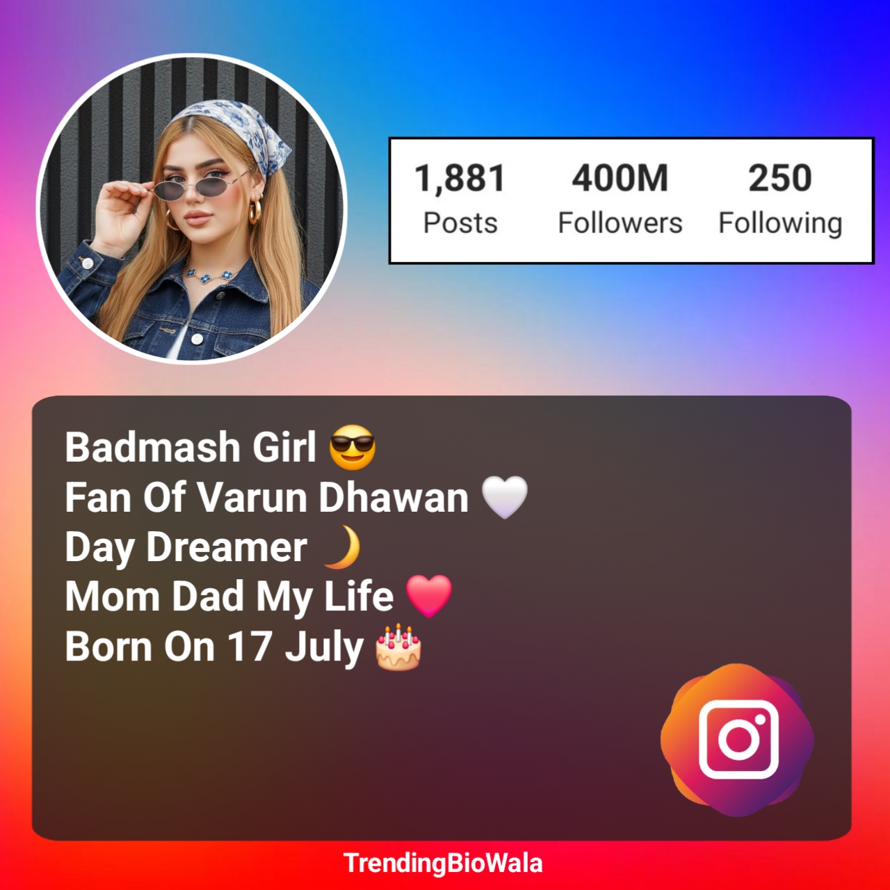 Unique Bio For Instagram For Girl