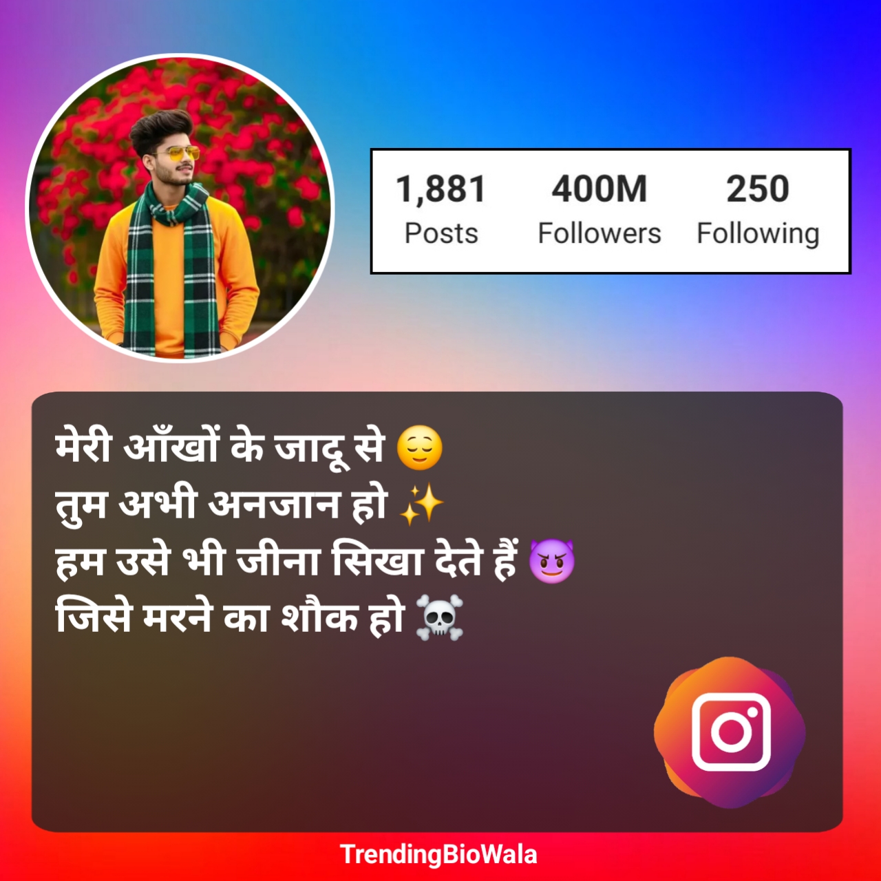 Instagram Bio Shayari Love