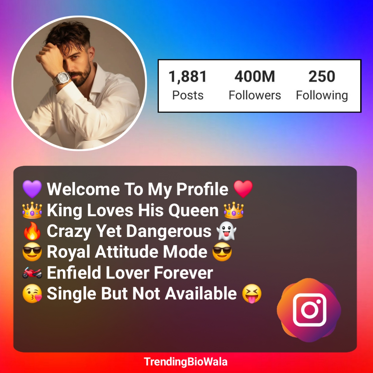 Instagram VIP Bio Hindi