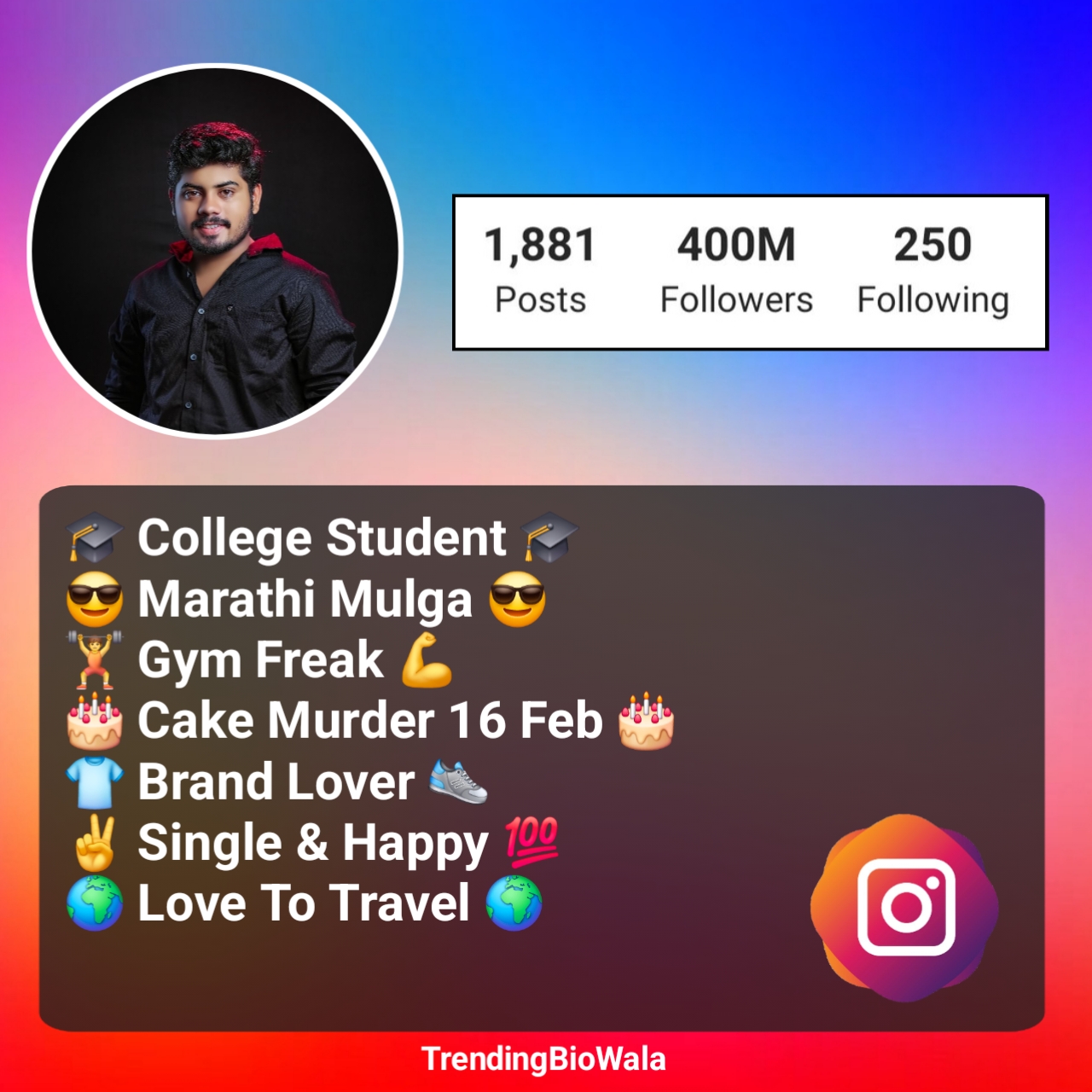 Marathi Bio For Instagram For Boy
