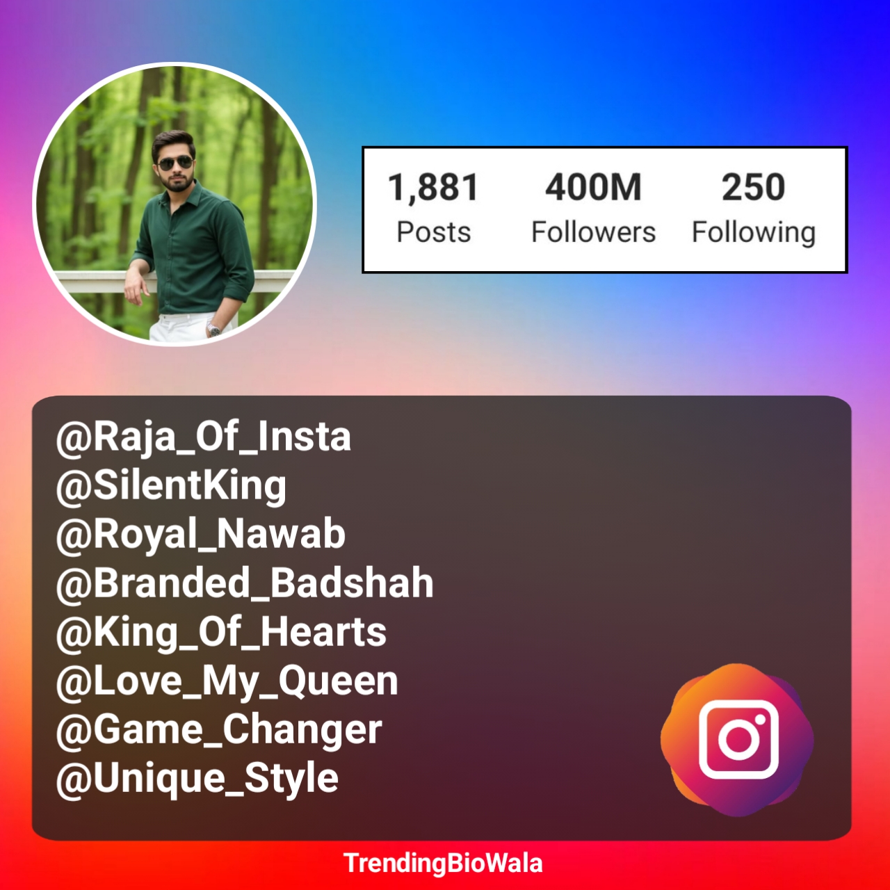 Stylish Username For Instagram For Boy