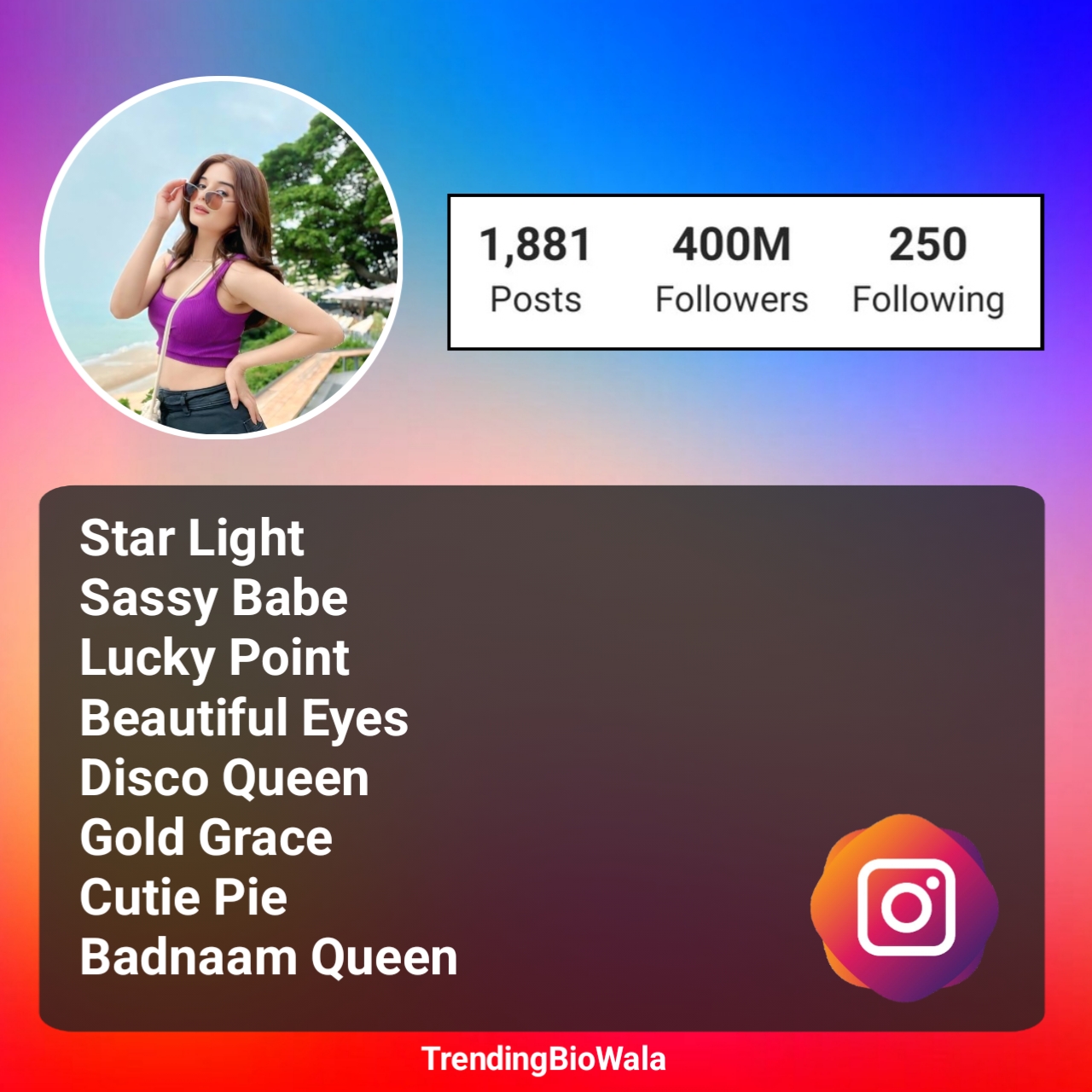 Simple Username For Instagram For Girl