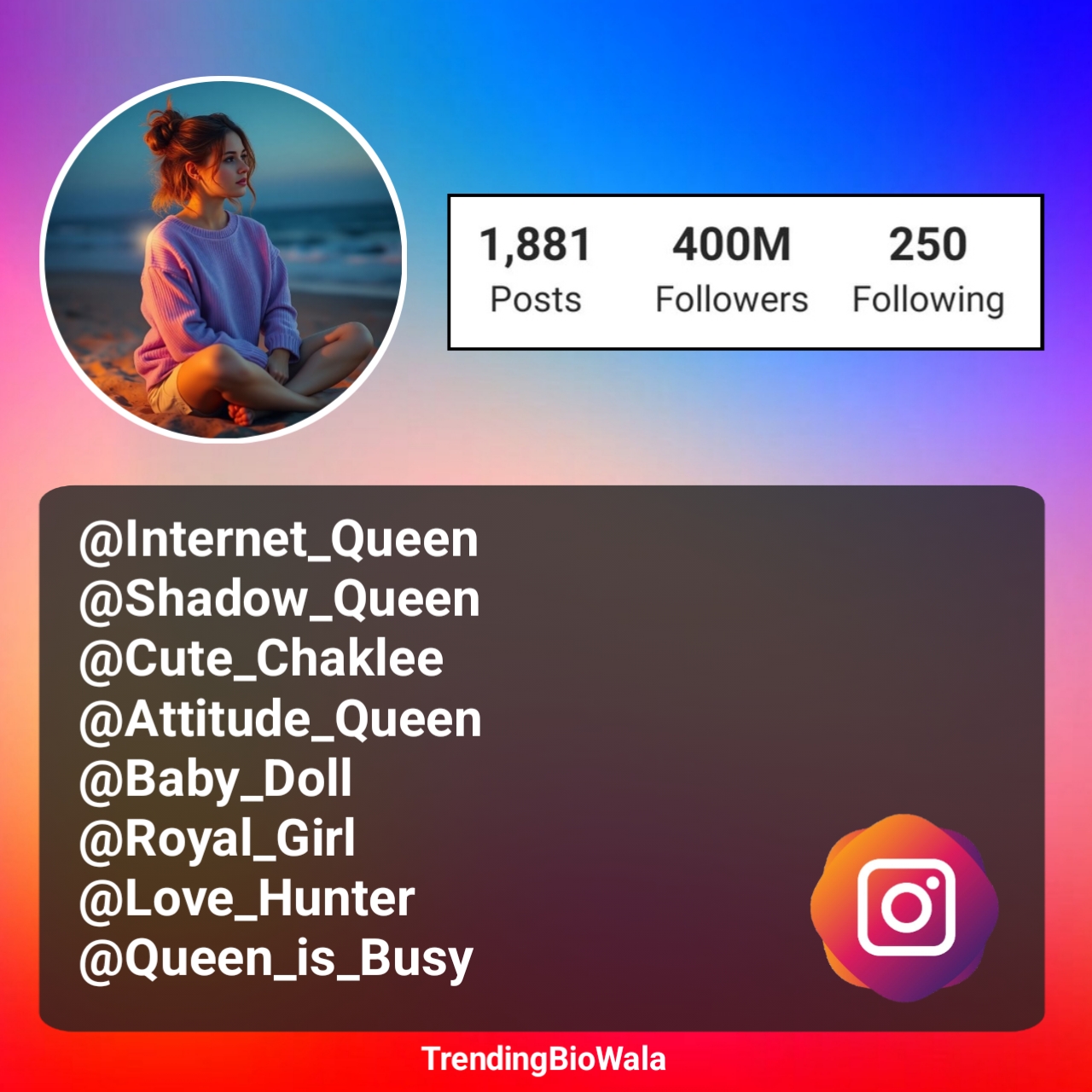 Stylish Username For Instagram For Girls