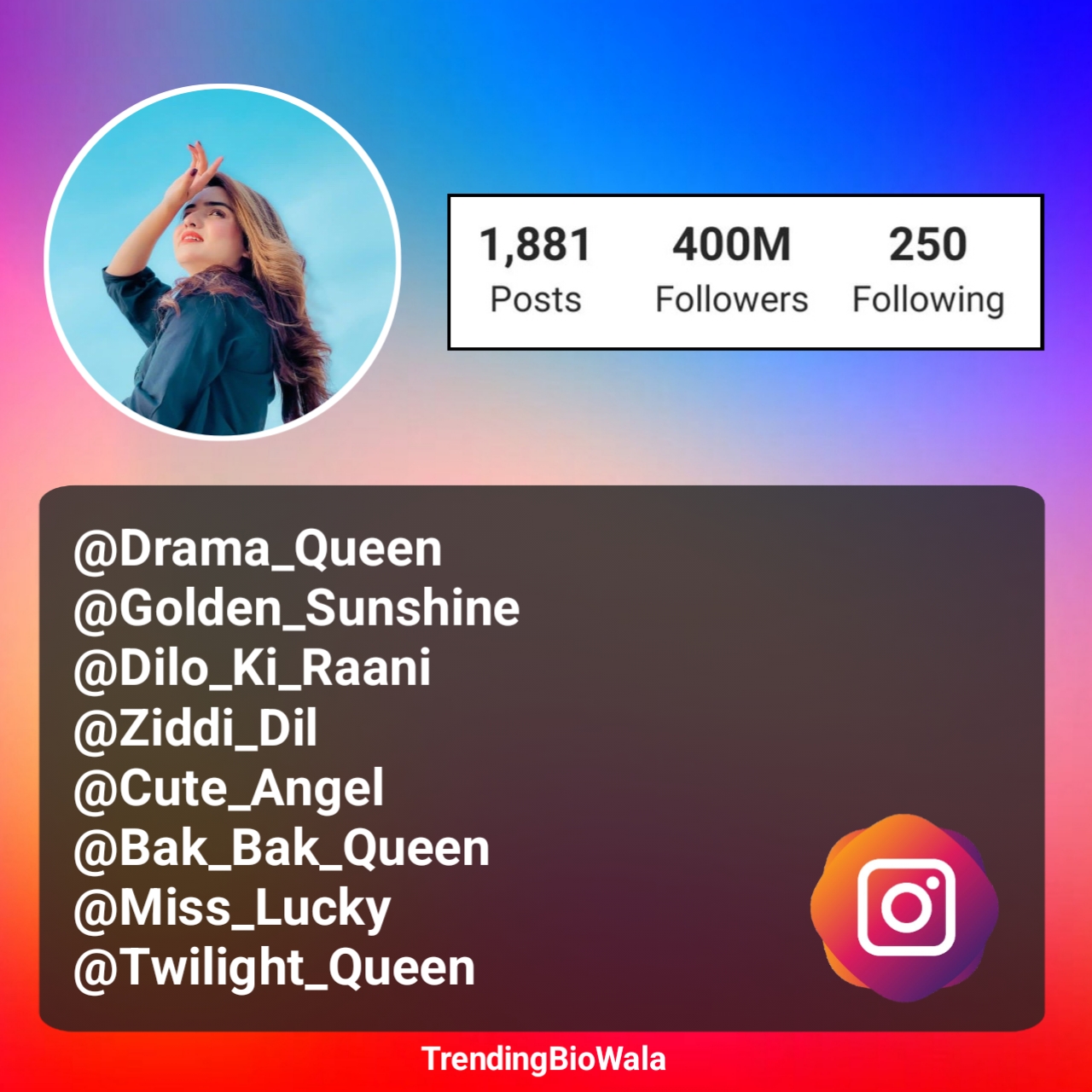 Username For Instagram For Girl Attitude