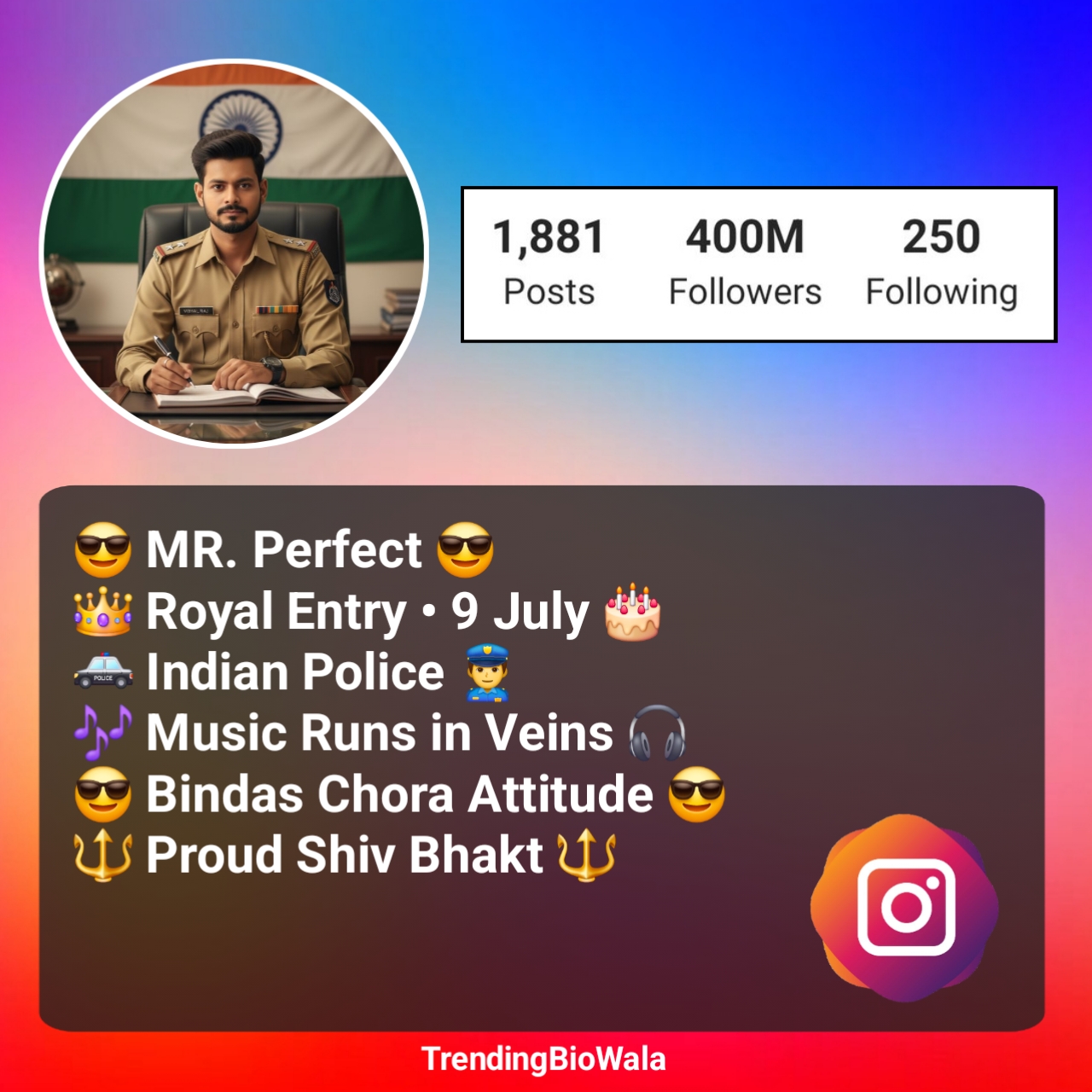 Police Bio For Instagram