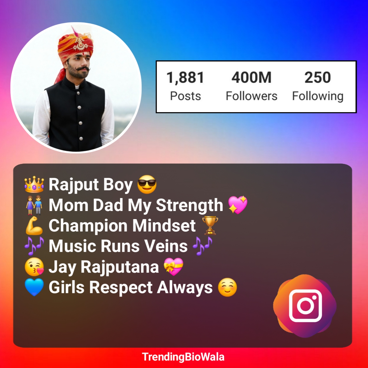 Rajput Bio For Instagram