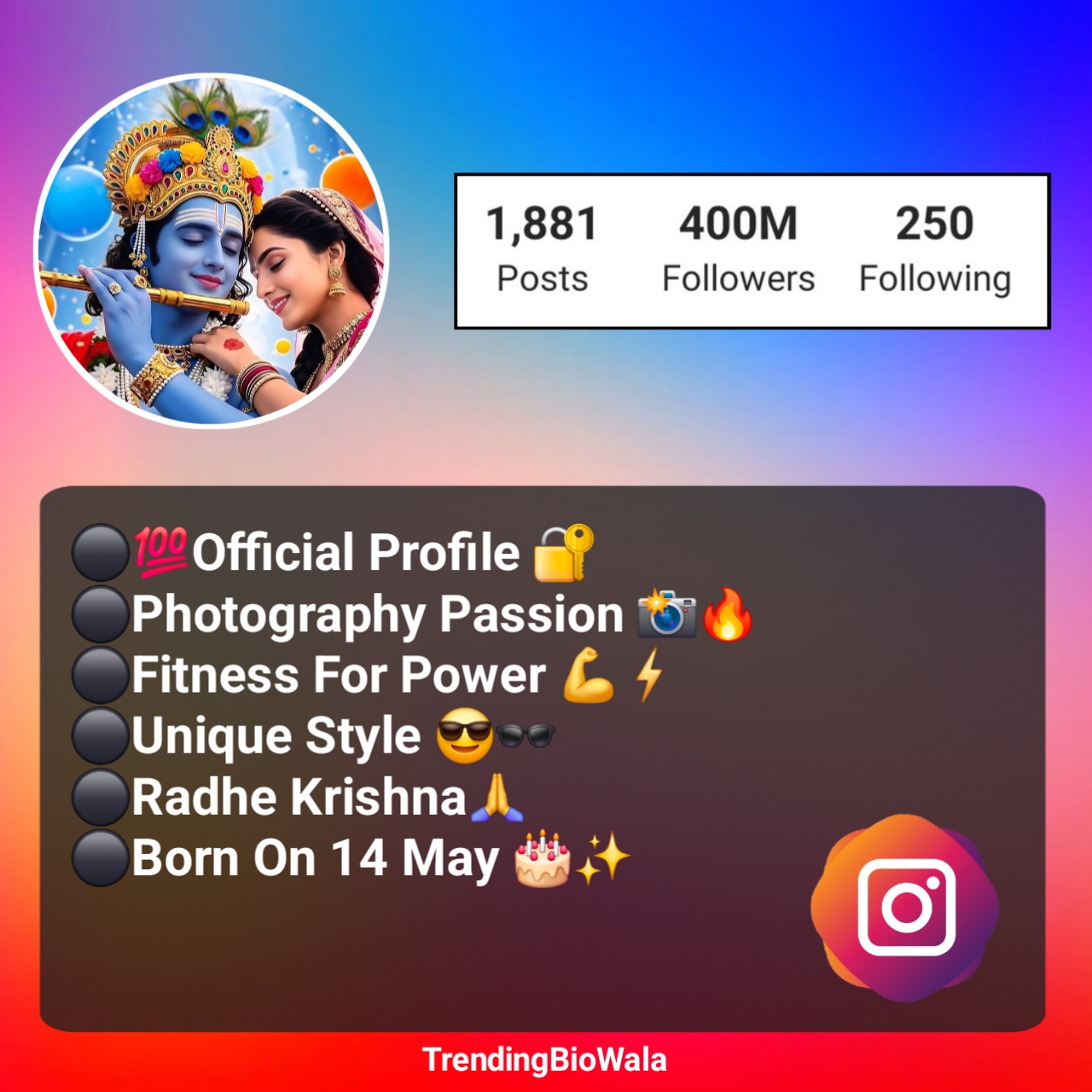 Krishna Bio For Instagram For Boy