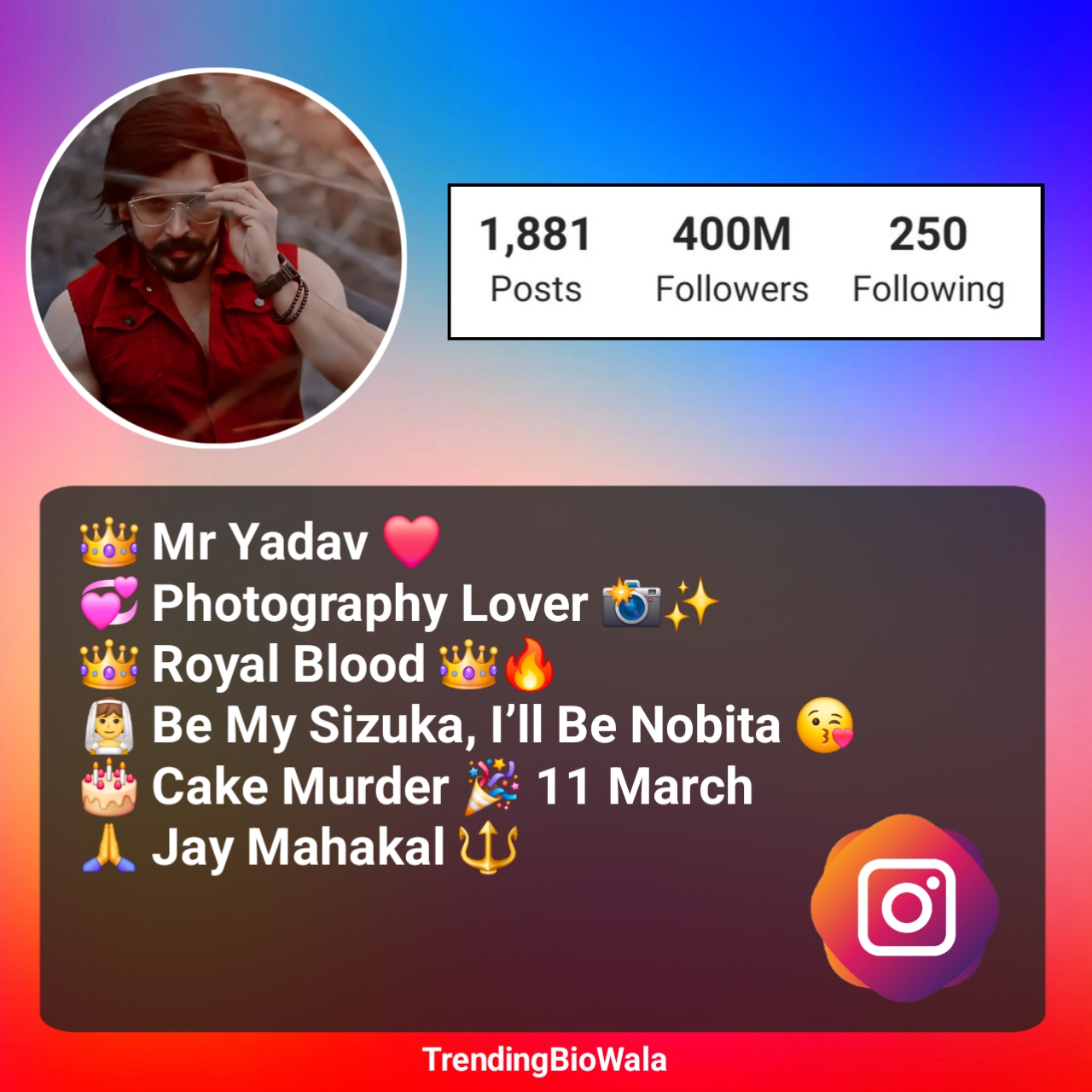 Yadav Bio For Instagram For Boy