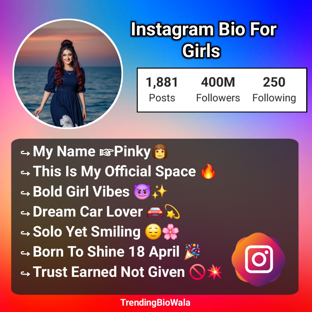 Instagram Bio For Girls
