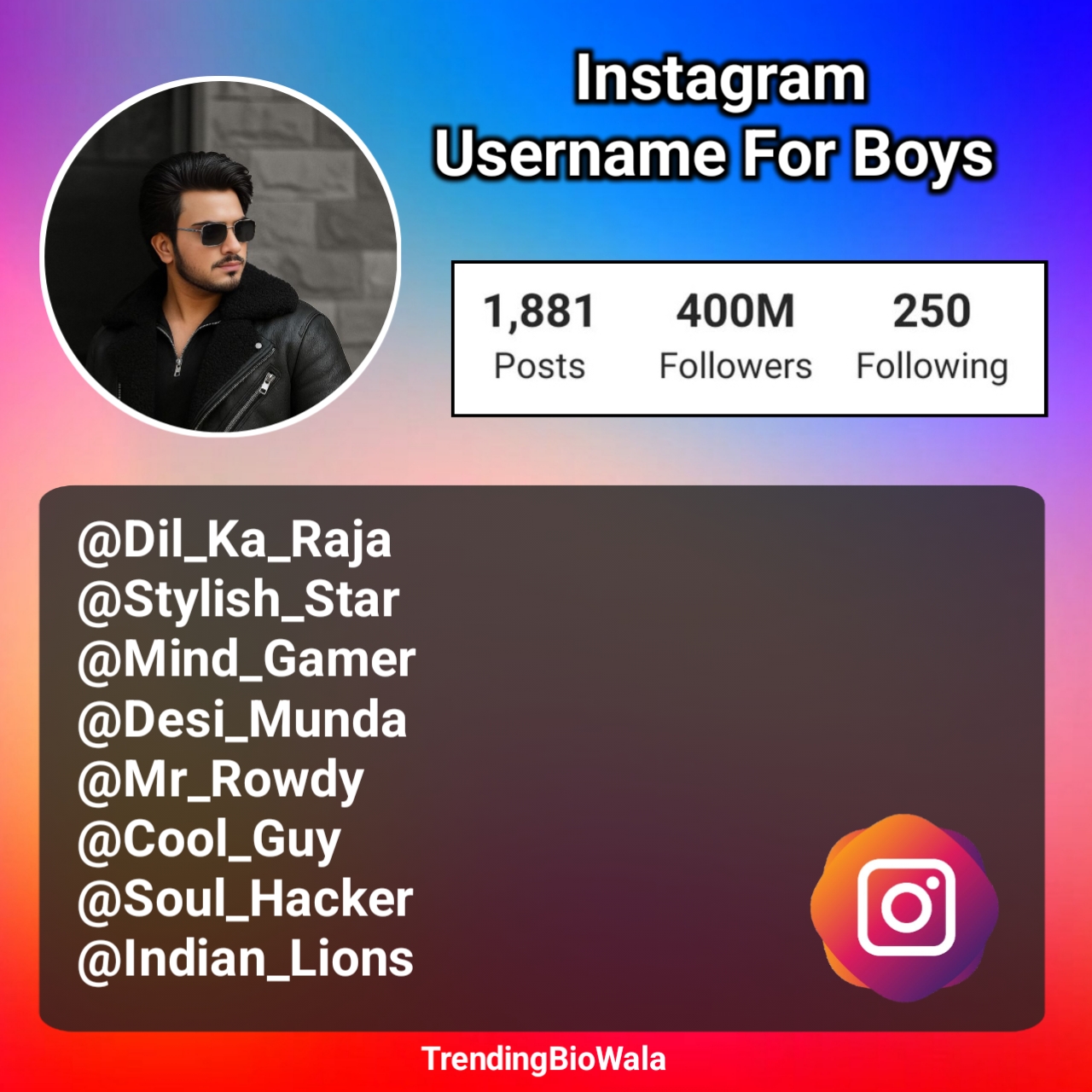 Instagram Username For Boys